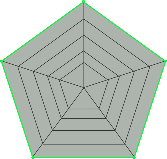五维度评估雷达图